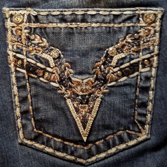 VIGOSS The Chelsea Embellished Capri Size 11/12 - Picture 13 of 16